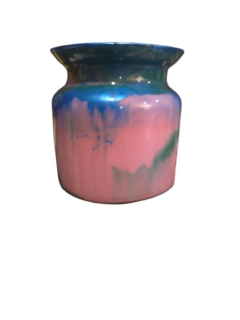 Handmade Fluid Art Acrylic Pour Abstract Vase, Modern Accent, Home Decor, OOAK